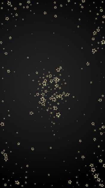 Vector gold sparkling star confetti