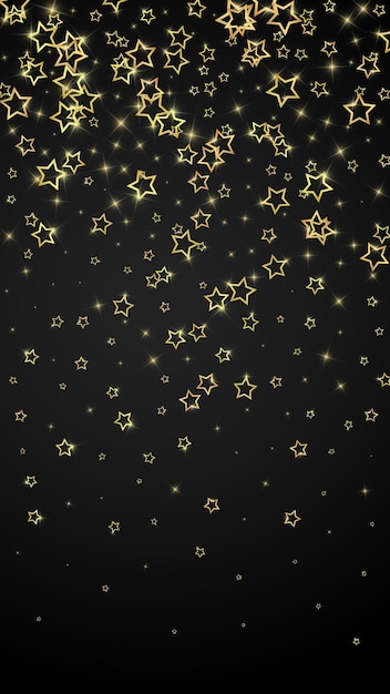 Gold sparkling star confetti