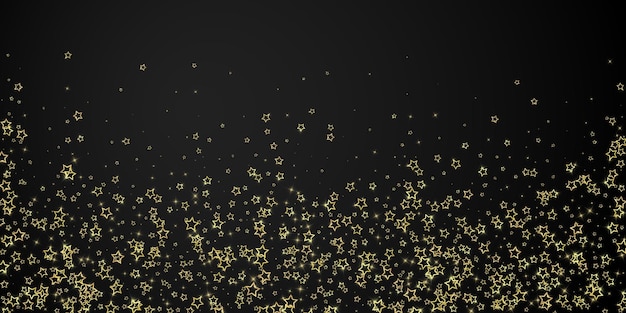 Gold sparkling star confetti