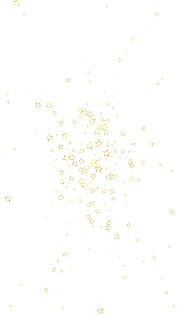 Vector gold sparkling star confetti