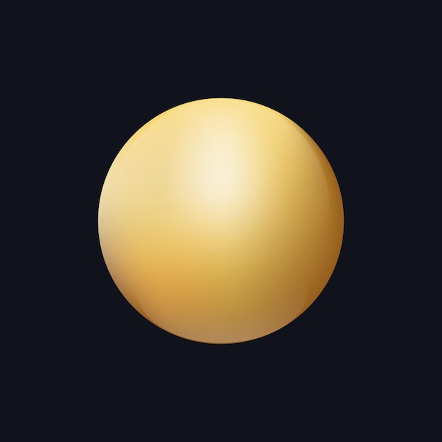 Gold sphere ball vector luxury golden 3d