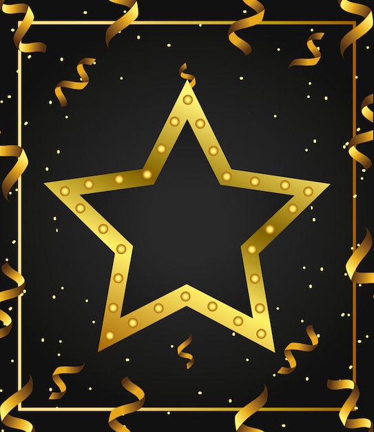 Gold star background