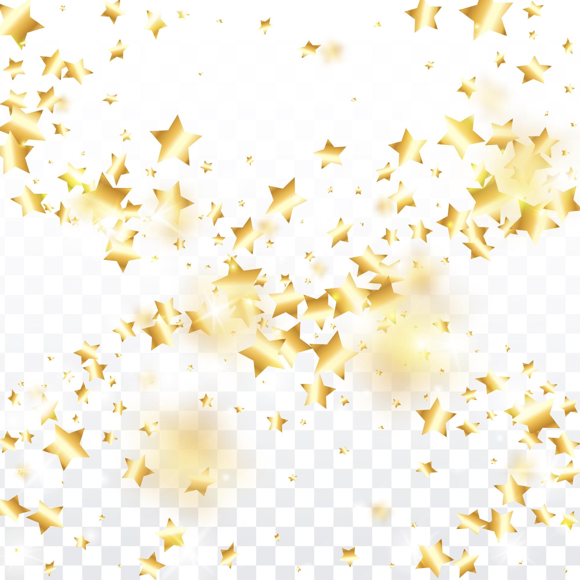 Gold Star Confetti