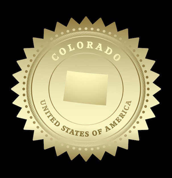 Gold star label Colorado