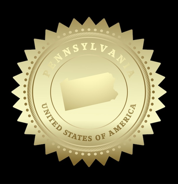 Gold star label Pennsylvania