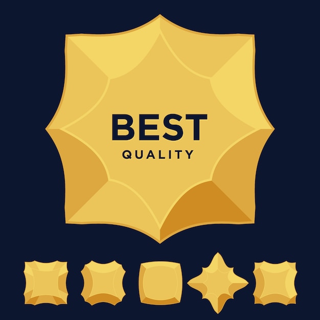 Gold star medal award best quality