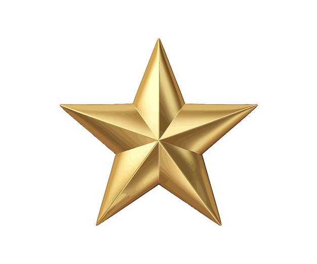 Gold star Vector illustration design