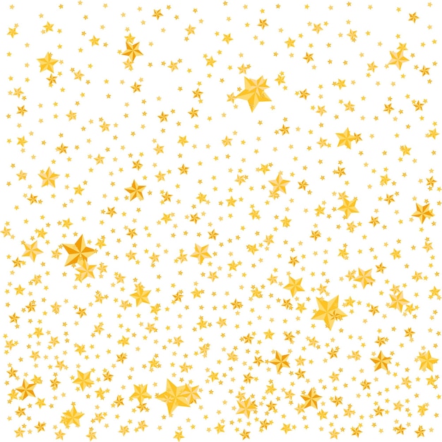 Gold stars decoration vector illustration