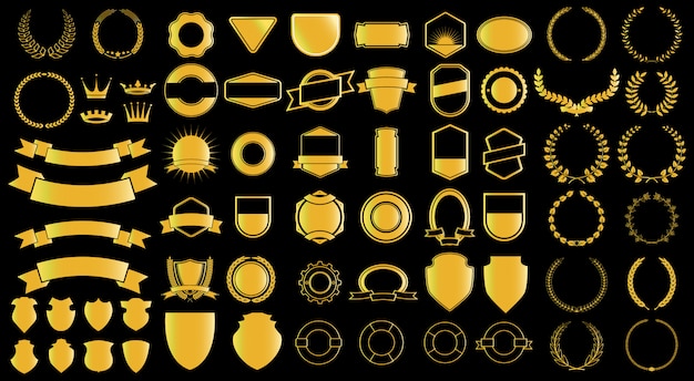 Generatore di ladels e badjes in stile oro