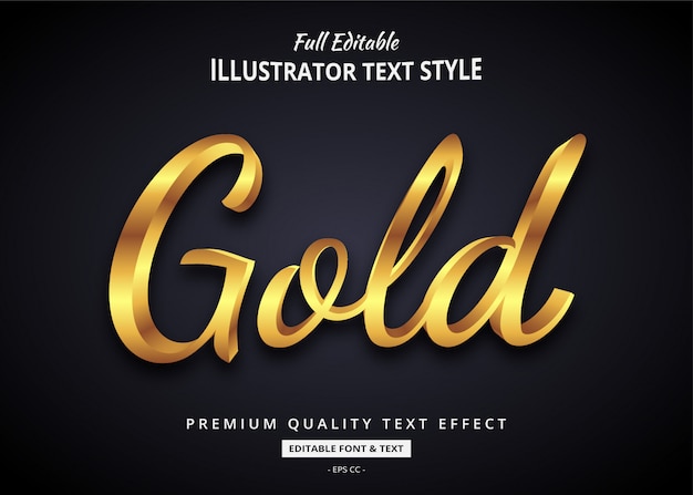 Gold Text Effect