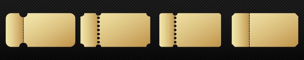 Gold ticket template Sale golden coupon