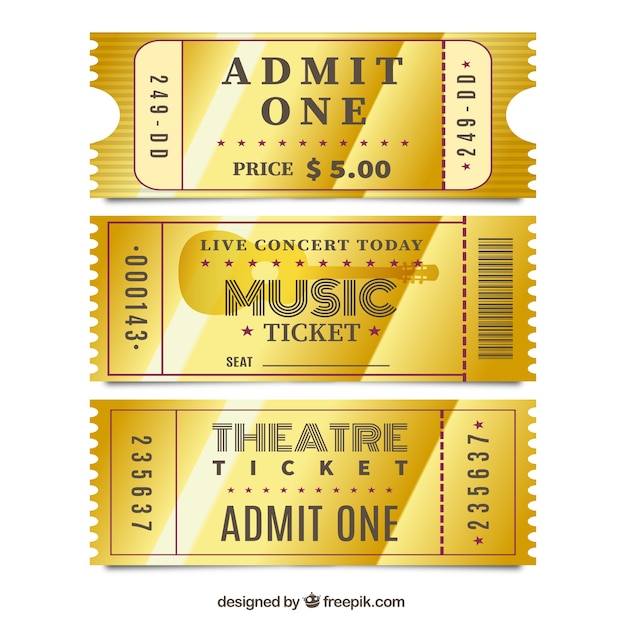 Gold tickets