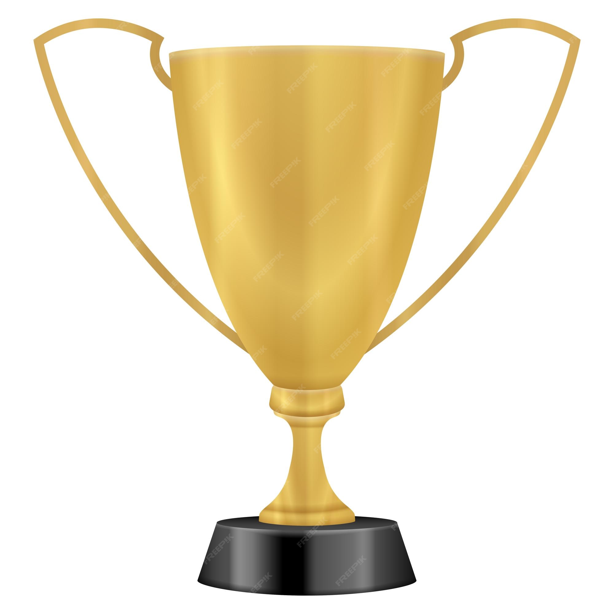 Premium Vector | Gold trophy