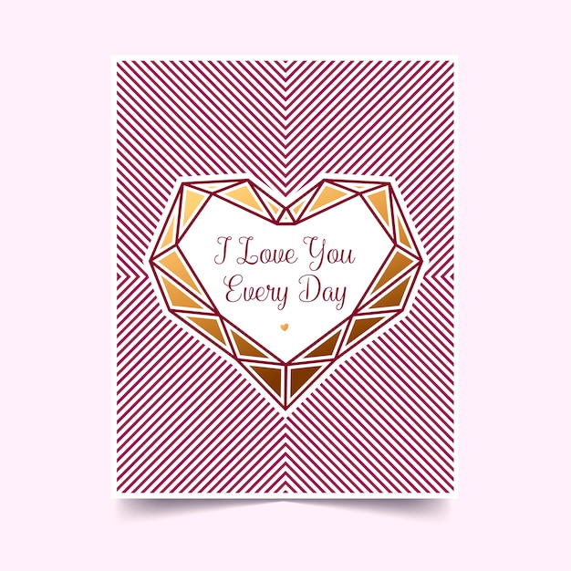  Gold Valentine on a white background