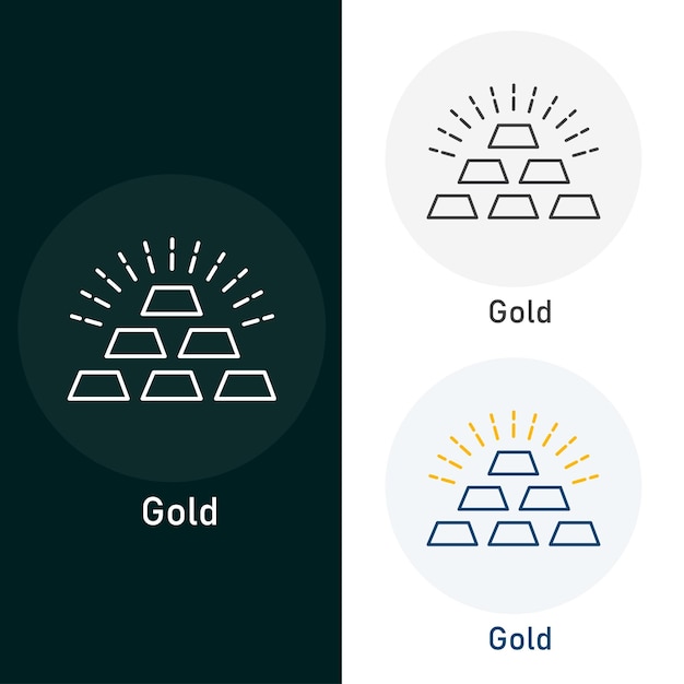 Gold Vector Illustration Icon Design