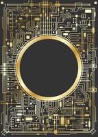 Gold vertical chipset digital background