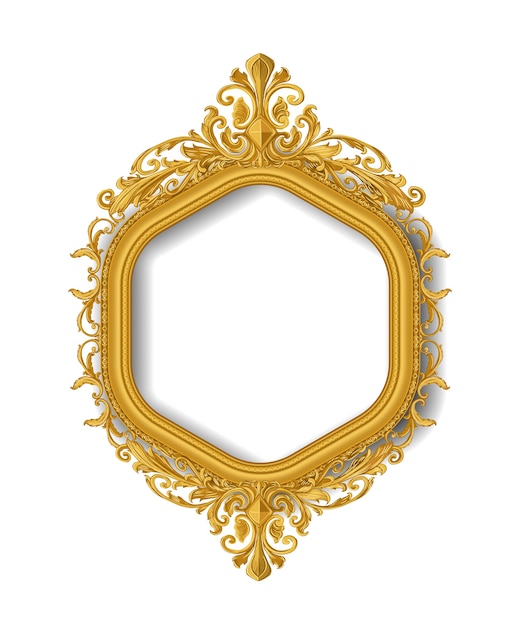 Gold vintace picture frame