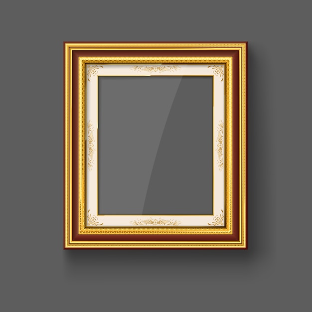 gold vintage picture frame