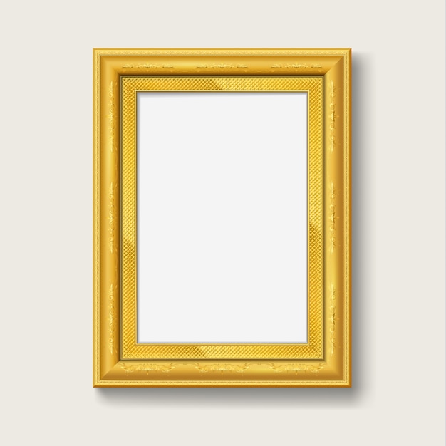 Gold vintage picture frame