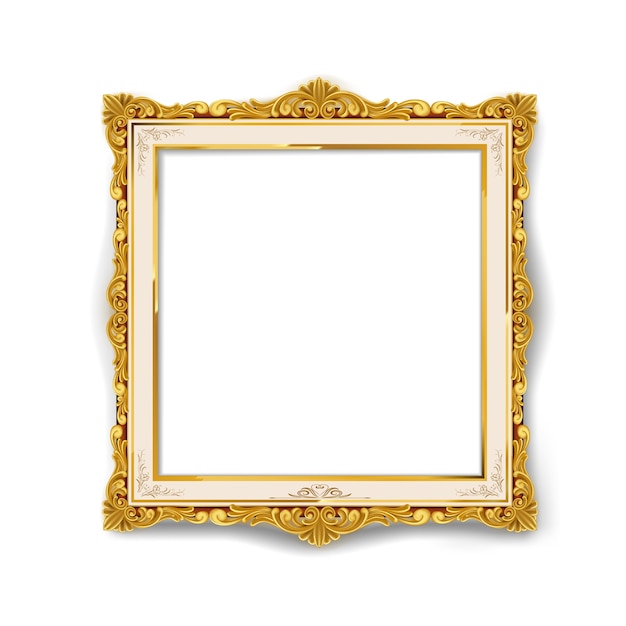 Gold  vintage  picture frame