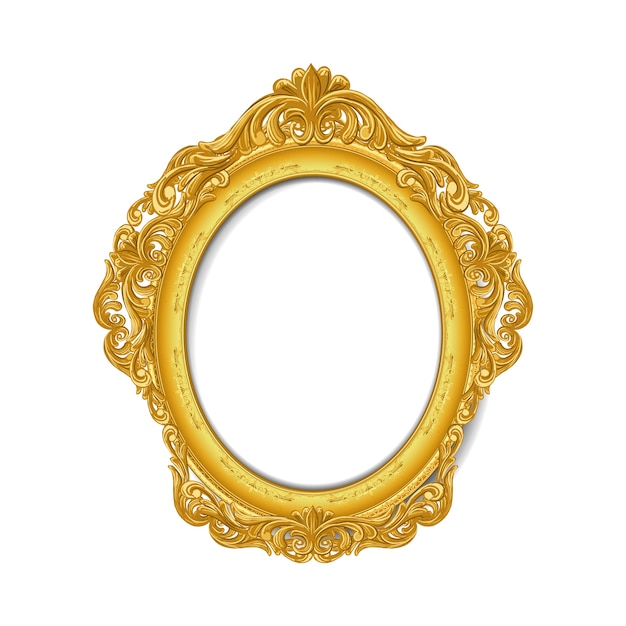 gold  vintage  picture frame 