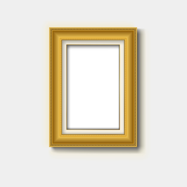 Gold vintage picture frame