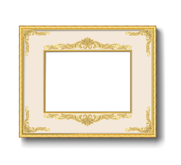 gold vintage picture frame 