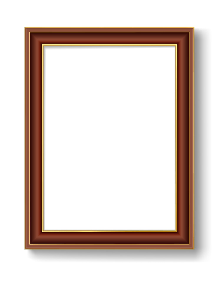 Vector gold vintage picture  frame