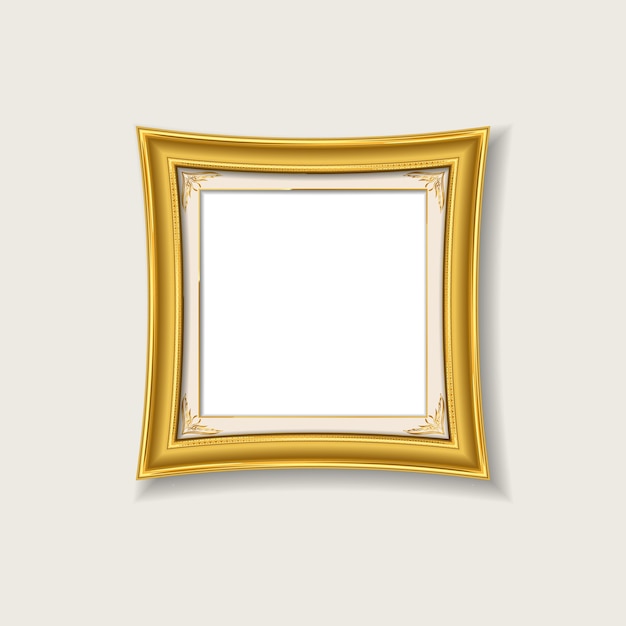 Gold vintage picture frame