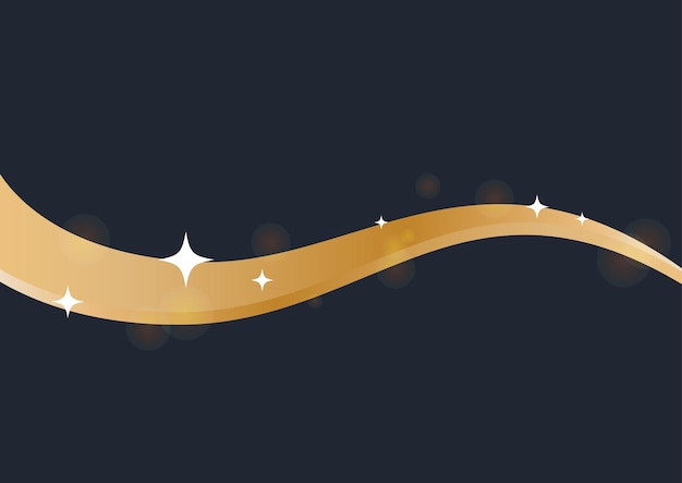 Vector gold wave background