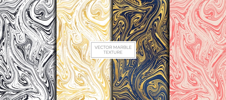 Vector gold and white marble design. marbling texture