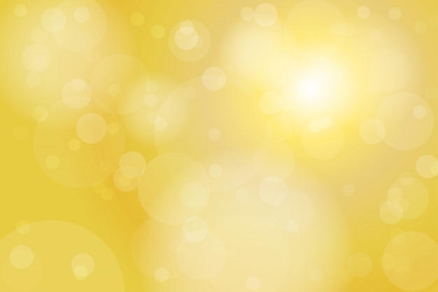 Vector gold yellow bokeh abstract background