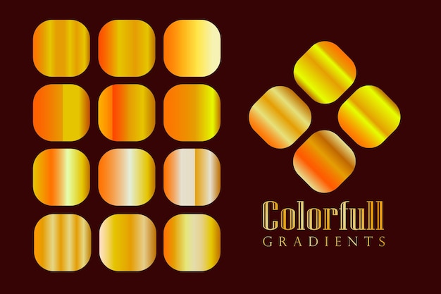 Vector goldarn gradient color