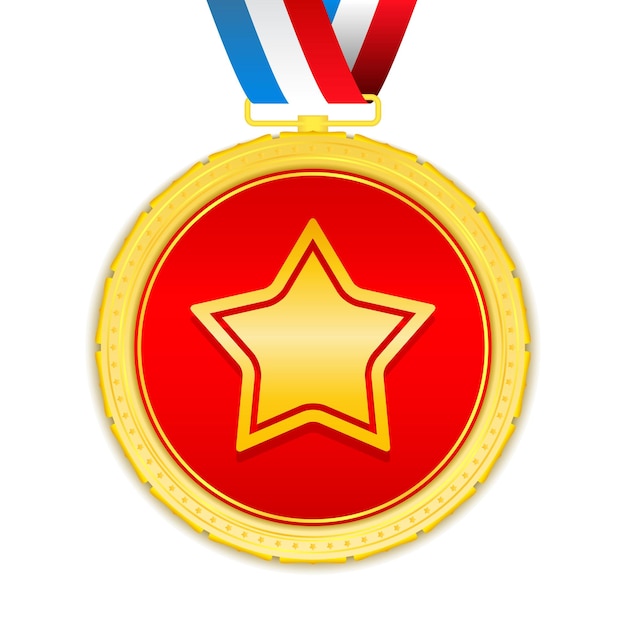 Goldem-medaille met ster