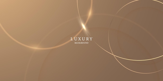 Vector golden abstract background with luxury golden lines vector illustration