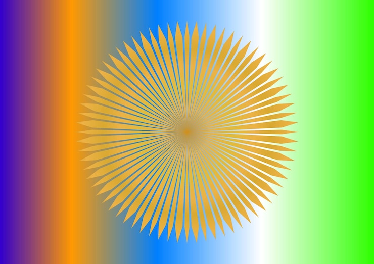वेक्टर golden abstract sunburst mandala