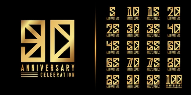 Golden anniversary celebration emblem design.