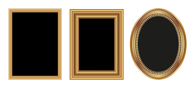Golden antique frames for your pictures