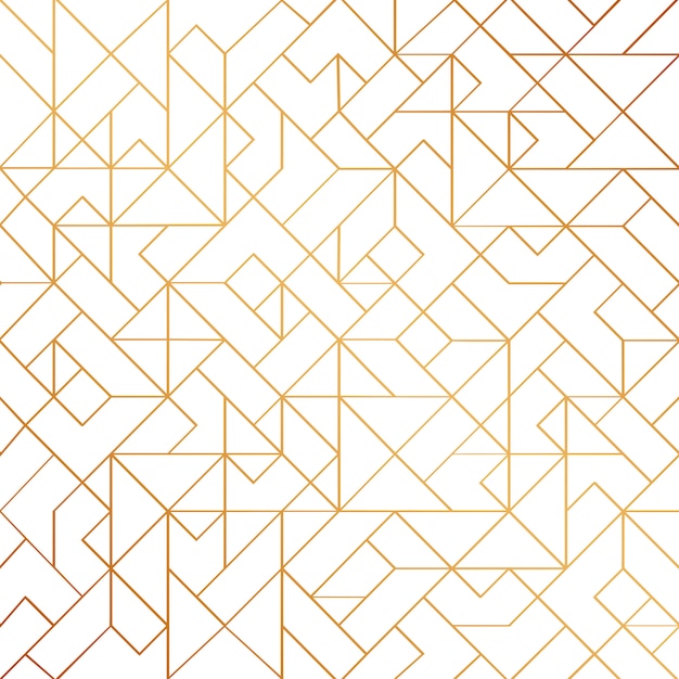 Golden art deco seamless pattern background with shiny lines