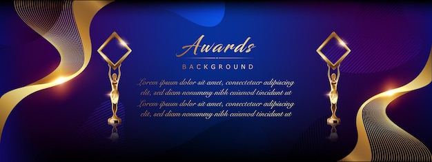 Vector golden awards background. jubilee night decorative invitation. luxury graphics. abstract background.