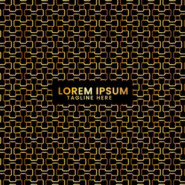 Golden background pattern design template