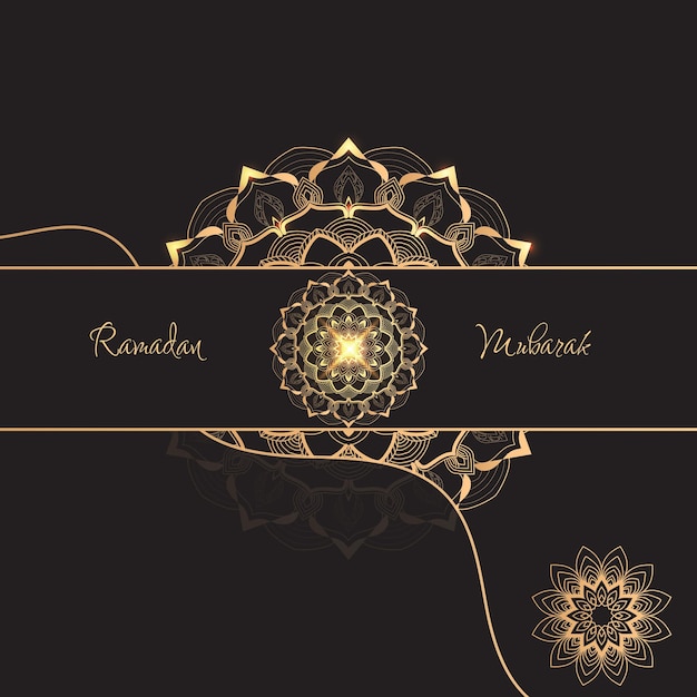 Golden background spiritual mandala