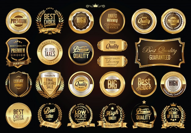 golden badges collection