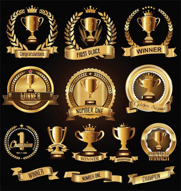 golden badges collection