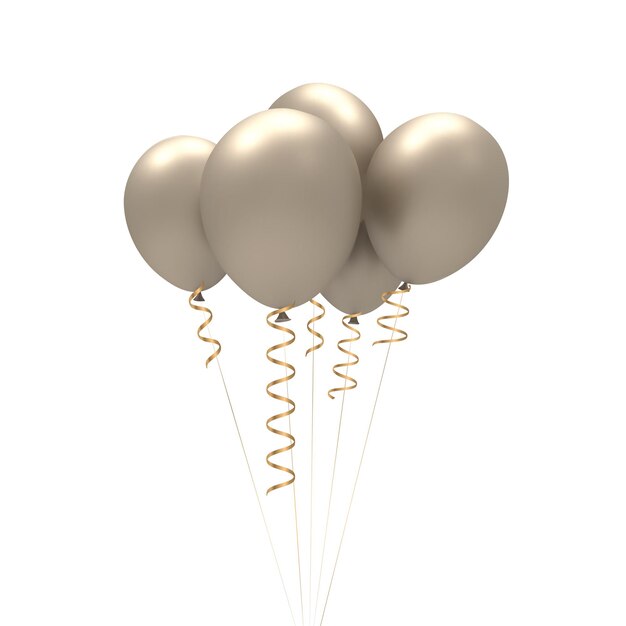 Golden Balloons .Happy birthday .