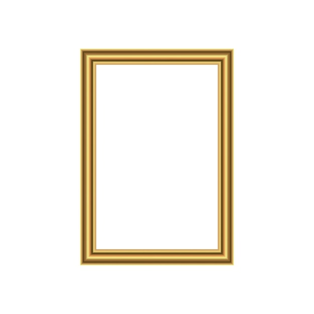 Vector golden beautiful, modern design frame