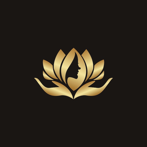 Golden beauty logo design