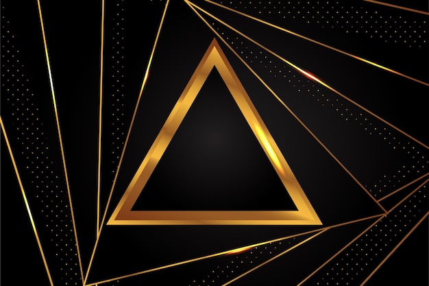 Vector golden black abstract background