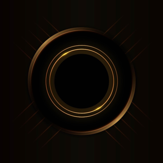 Golden black circle background