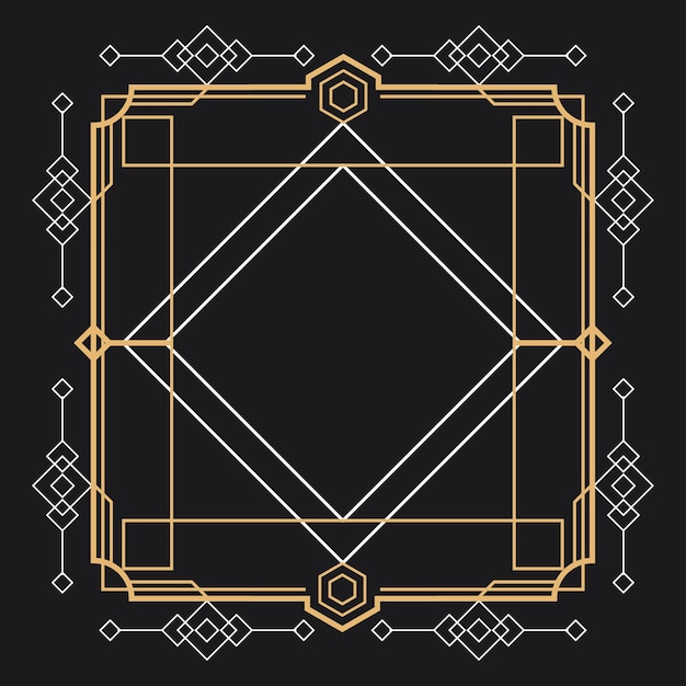 Golden border frame